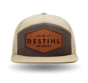 Hat, 7-Panel, Trucker-Style (Brown & Khaki)