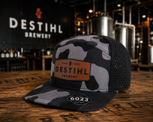 Hat, Flat Bill Snapback (Black Camo)