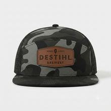 Hat, Flat Bill Snapback (Black Camo)