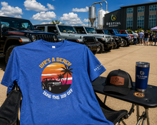 Life's a Beach t-Shirt on a table outdoors