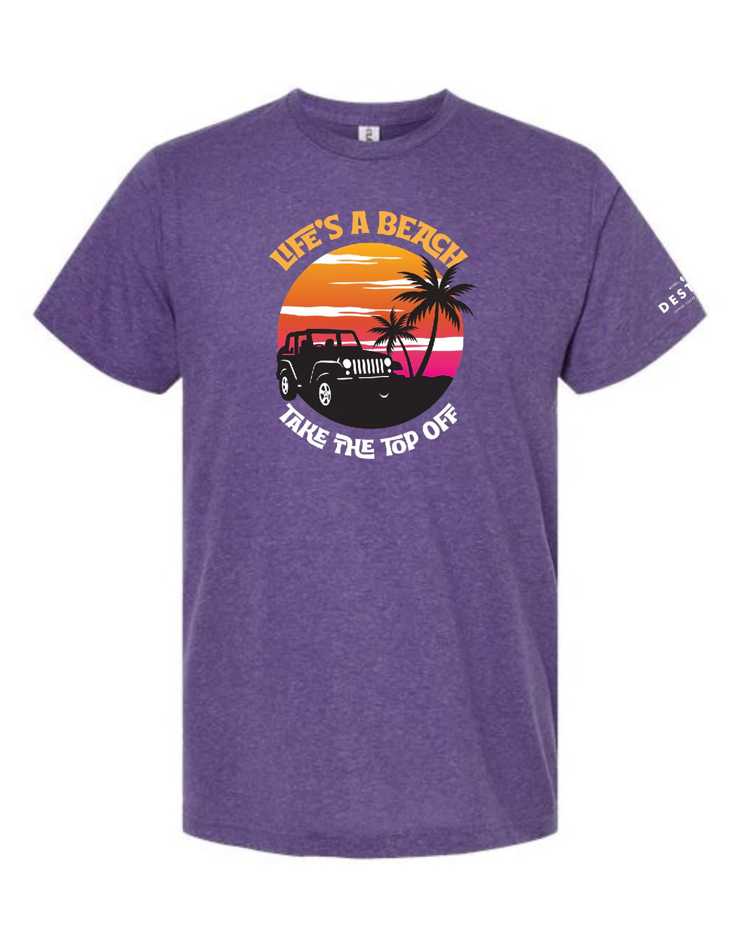 T-Shirt, Life's A Beach (Heather Purple)