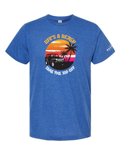 T-Shirt, Life's A Beach (Heather Royal)