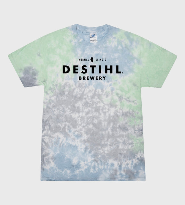 T-Shirt, Brewery Logo Tie-Dye (Blue Green)
