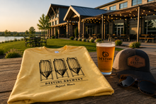 DESTIHL Brewery Banana Cream color Shirt on rustic table
