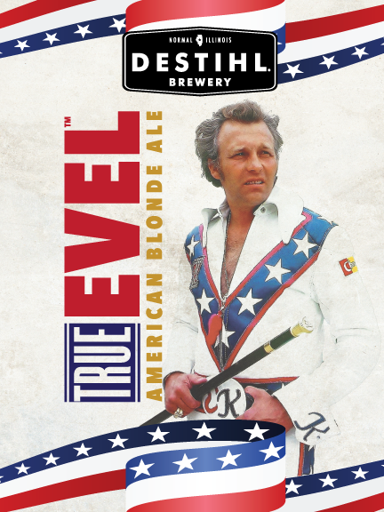 Sticker, Evel Knievel True Evel American Blonde Ale Sticker