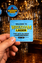 Wrexham Lager sticker