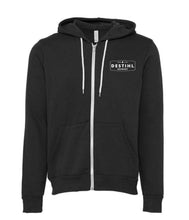 Hooded Sweatshirt, DESTIHL Brewery Logo Full Zip (Dark Grey)