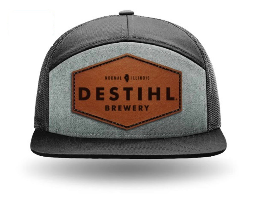 Hat, 7-Panel, Trucker-Style (Black)